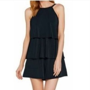 Elegant Black Tiered Swim One Piece